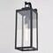Vaxcel Clinton Steel 1 Light LED Compatible Matte Black Transitional Outdoor Wall Lantern Clear Glass T0745 - alternate 4